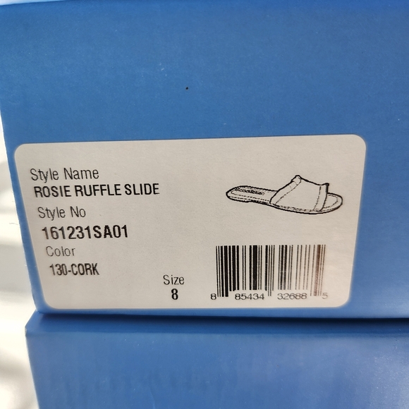 NIB Jack Rogers Rosie Ruffle Slide size 8 in Cork - Picture 4 of 4